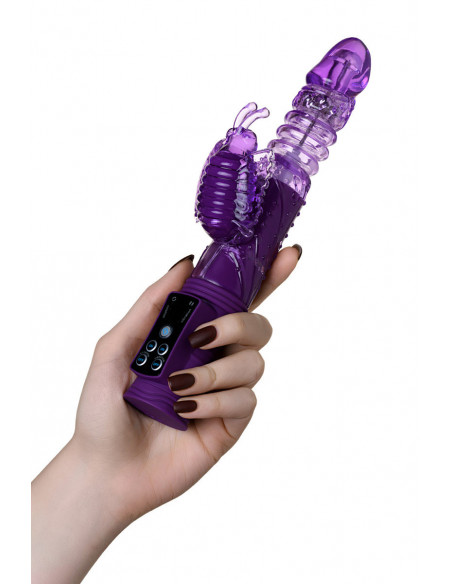 Вибратор High-Tech fantasy TOYFA A-Toys с клиторальным стимулятором и присоской /16x2,6см/