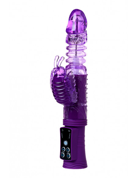 Вибратор High-Tech fantasy TOYFA A-Toys с клиторальным стимулятором и присоской /16x2,6см/