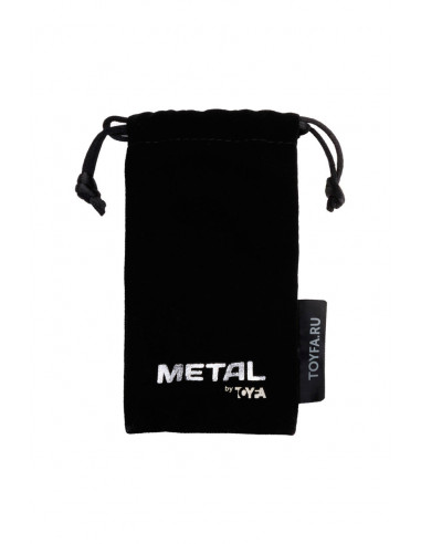 Анальная ребристая пробка TOYFA Metal из...