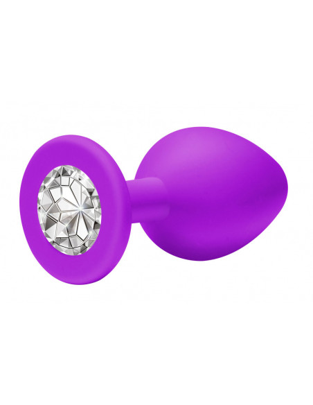 Анальный страз Emotions Cutie Small Purple clear crystal /7х2,7 см/