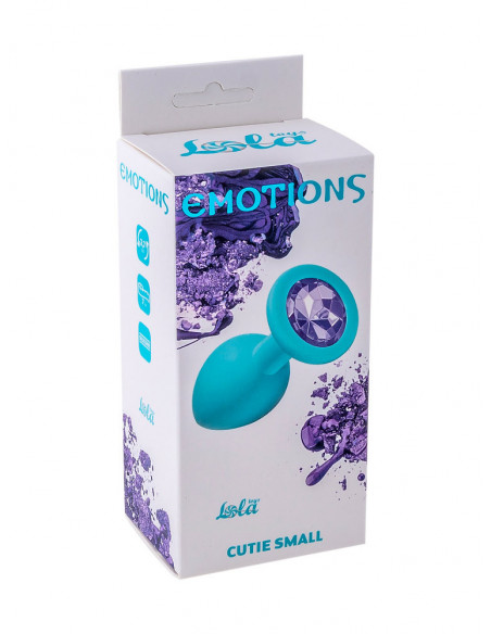 Анальный страз Emotions Cutie Small Turquoise light purple crystal /7х2,7 см/