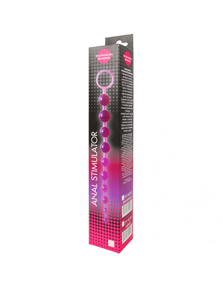 Цепочка анальная ANAL STIMULATOR ПВХ фиолетовый /26см/