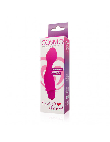 Мини-вибратор унисекс COSMO силикон /11,5х2,7 см/