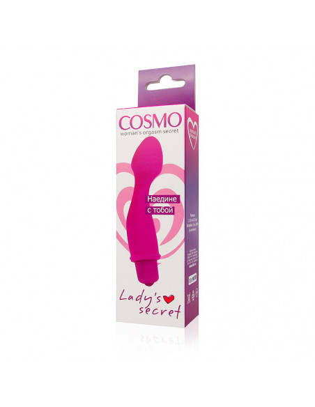 Мини-вибратор унисекс COSMO силикон /11,5х2,7 см/