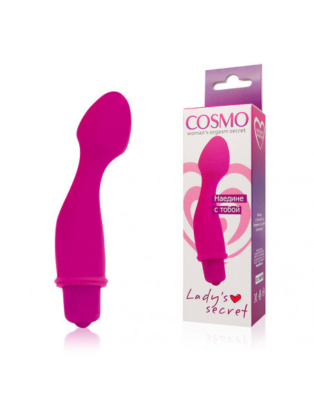 Мини-вибратор унисекс COSMO силикон /11,5х2,7 см/