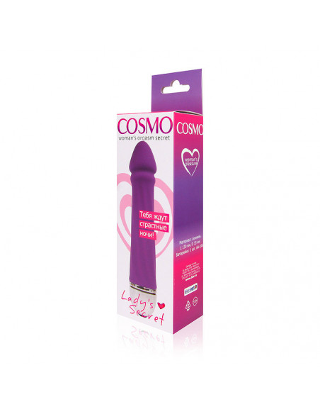Вибромассажер COSMO 20 функций силикон /13х3,3см/