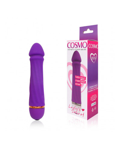 Вибромассажер COSMO 20 функций силикон /13х3,3см/