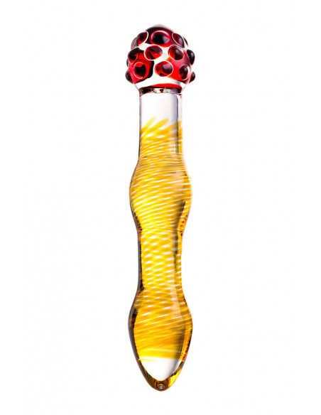 Фаллоимитатор двухсторонний Sexus Glass стекло /18см/