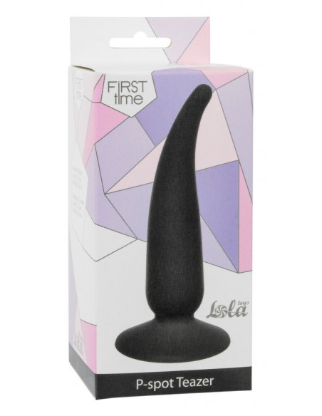 Анальная пробка Lola Games First Time P-spot Teazer Black /11х2,6см/