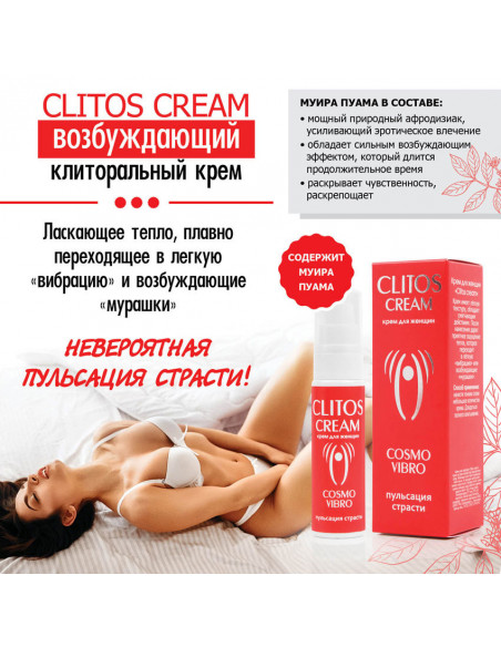 Крем Жидкий Вибратор COSMO VIBRO CLITOS CREAM 25г