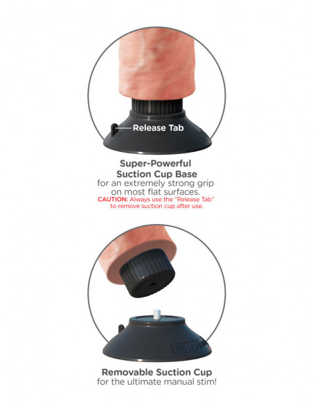 Вибратор King Cock 10" Vibrating Cock with Balls /20,5х5,7 см/