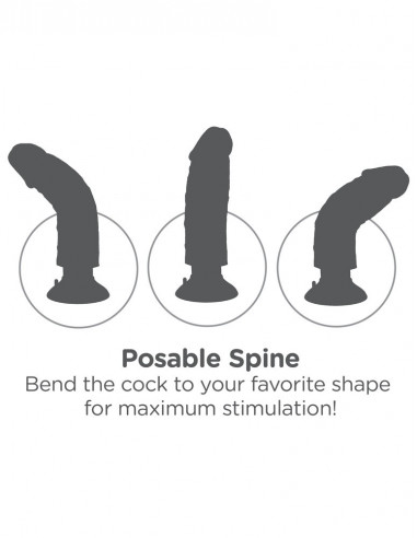 Вибратор King Cock 10" Vibrating Cock with...