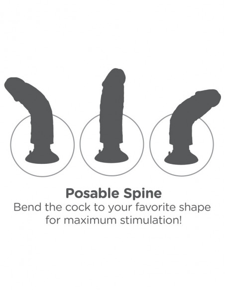 Вибратор King Cock 10" Vibrating Cock with Balls /20,5х5,7 см/