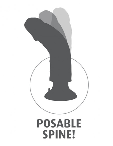 Вибратор King Cock 10" Vibrating Cock with Balls /20,5х5,7 см/