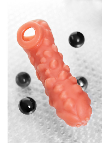 Насадка реалистичная с дополнительной стимуляцией KOKOS COCK SLEEVE L 17,6 см
