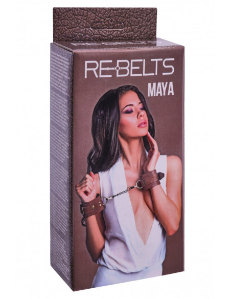Наручники Rebelts Maya Brown натуральная кожа коричневые