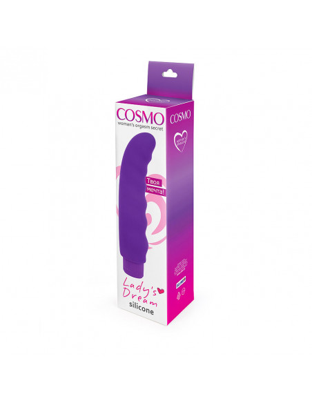 Вибромассажер точки G COSMO силикон /14х3,2 см/
