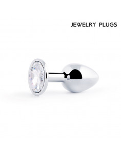 Анальный страз SILVER PLUG SMALL металл/стекло...