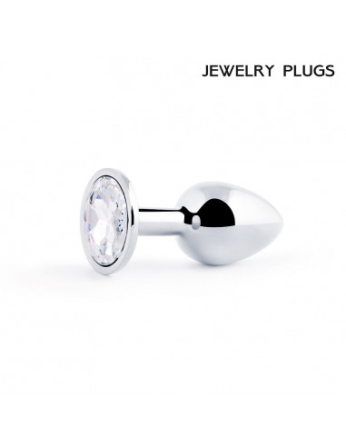 Анальный страз SILVER PLUG SMALL металл/стекло...