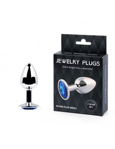 Анальный страз SILVER PLUG SMALL металл...