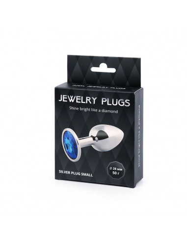 Анальный страз SILVER PLUG SMALL металл...