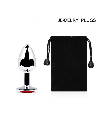 Анальный страз SILVER PLUG SMALL металл/стекло...