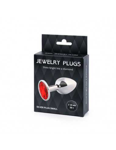 Анальный страз SILVER PLUG SMALL металл/стекло...