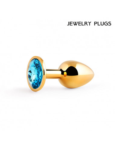 Анальный страз GOLDEN PLUG SMALL металл/cтекло...