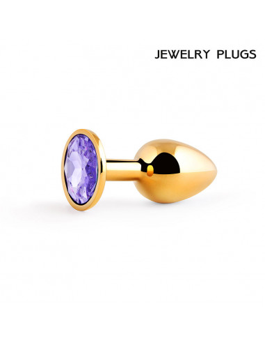 Анальный страз GOLDEN PLUG SMALL металл/стекло...