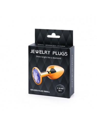 Анальный страз GOLDEN PLUG SMALL металл/стекло...