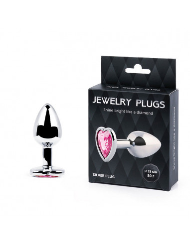 Анальный страз SILVER PLUG SMALL металл/стекло...