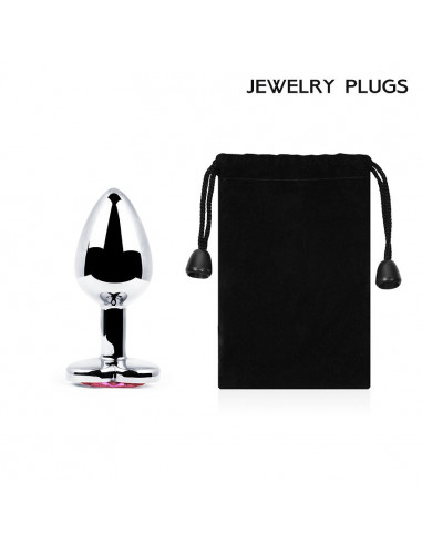 Анальный страз SILVER PLUG SMALL металл/стекло...