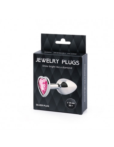 Анальный страз SILVER PLUG SMALL металл/стекло...