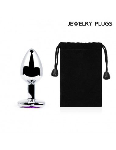 Анальный страз SILVER PLUG MEDIUM металл...