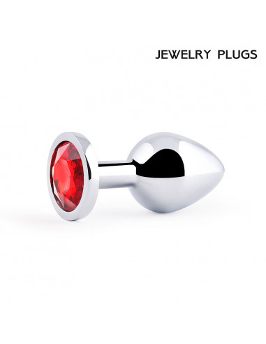 Анальный страз SILVER PLUG MEDIUM металл/стекло...