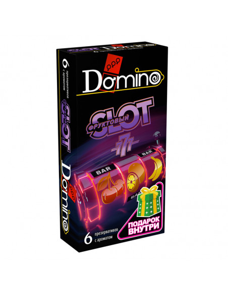 DOMINO PREMIUM Фруктовый SLOT №6 ароматизированные презервативы