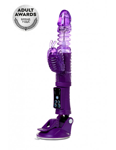Вибратор High-Tech fantasy TOYFA A-Toys с клиторальным стимулятором и присоской /16x2,6см/