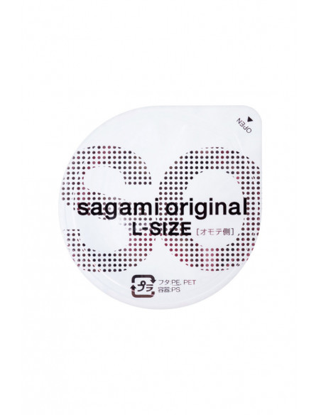 Sagami Original 0.02 L-size №1 самые тонкие в мире полиуретановые презервативы увеличенного размера