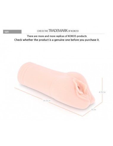 Вагина KOKOS Jina TPR телесная 180г 14,5 см
