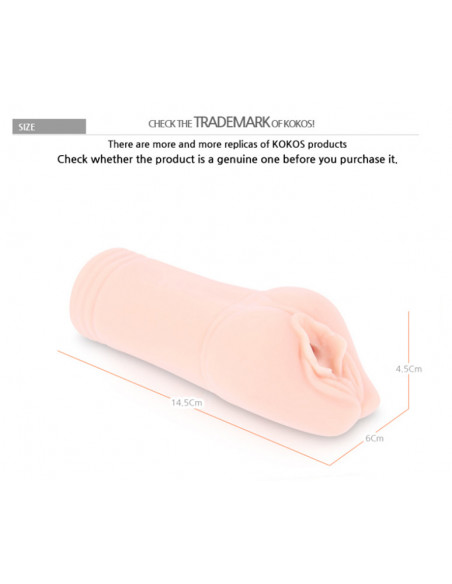 Вагина KOKOS Jina TPR телесная 180г 14,5 см