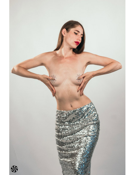 Наклейки на Грудь Burlesque Rowland White