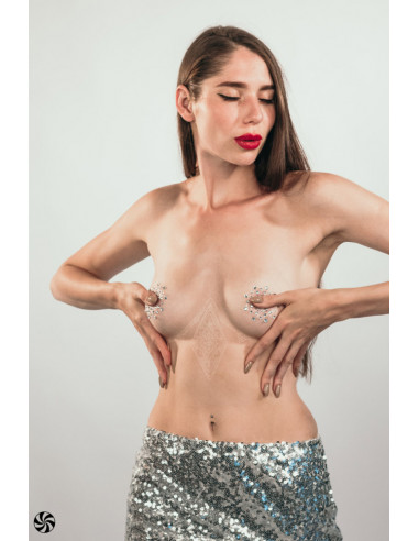 Наклейки на Грудь Burlesque Rowland White
