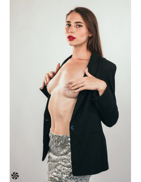 Наклейки на Грудь Burlesque Rowland White
