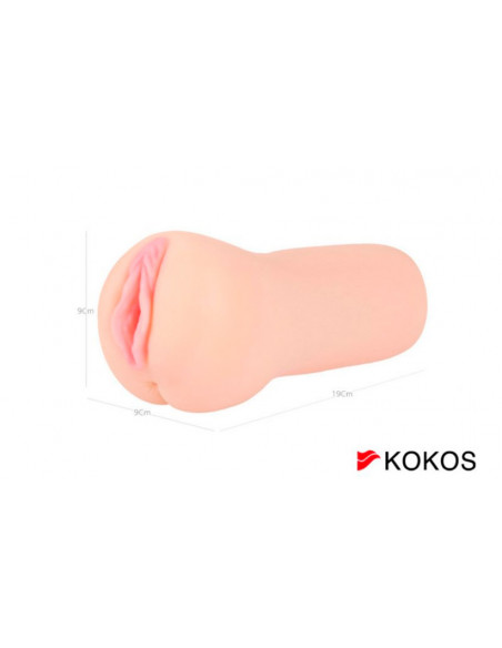 Мастурбатор-Вагина KOKOS EMILY DOUBLE LAYER HAND SLEEVE XL TPR телесный /18 см/