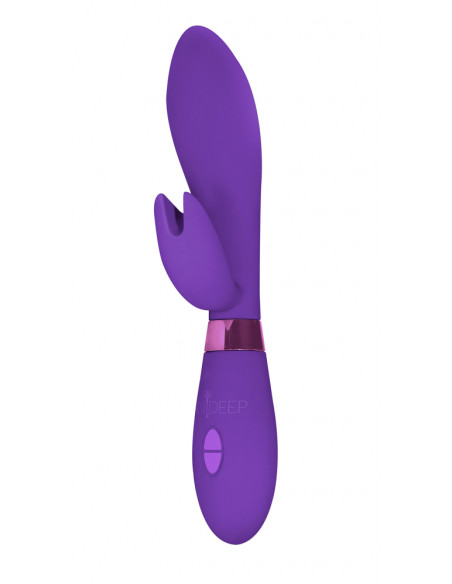 Вибратор-Кролик Indeep Leyla Purple /20,5x3,3см/