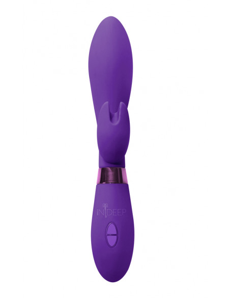 Вибратор-Кролик Indeep Leyla Purple /20,5x3,3см/