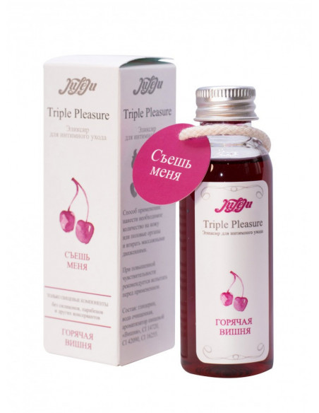 Эликсир для интимного ухода 4в1 Triple Pleasure Горячая вишня 130г