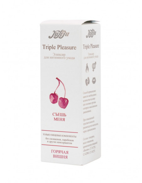 Эликсир для интимного ухода 4в1 Triple Pleasure Горячая вишня 130г