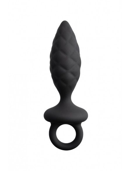 Анальная пробка Erotist Strob М-size силикон черная /13,5см/