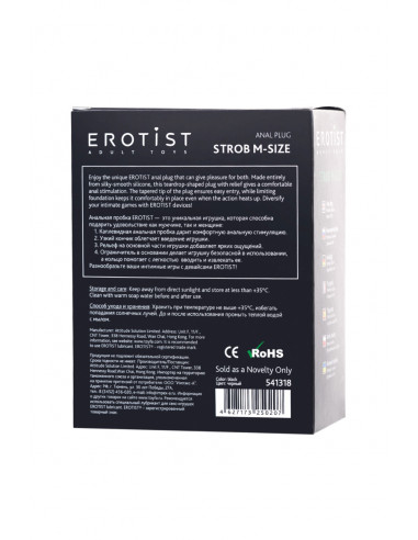Анальная пробка Erotist Strob М-size силикон...